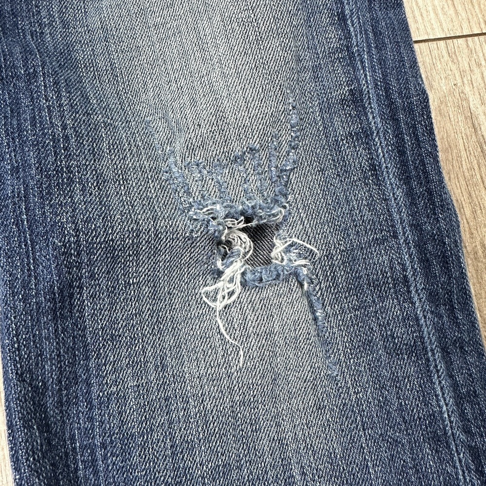 BKE Culture Capri Jeans Women 28 Distressed Bootcut Blue Denim - Picture 11 of 16
